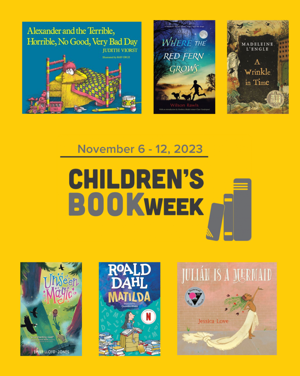 Children's Book Week logo courtesy of Every Child a Reader.